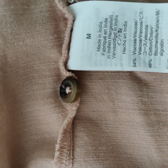 Madewell Gingham trim Curved yoke Top - Picture 5 of 10